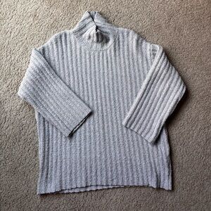 Turtleneck tunic pullover sweater